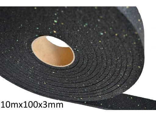 Pasy gumowe podłoga na legarach 10mx100x3mm
