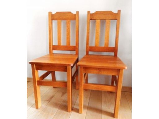 Solidne drewniane krzesło sosnowe stołek krzesła