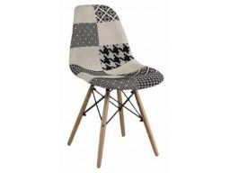 Krzesło patchwork skandynawskie fotel wzór