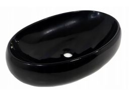 Umywalka ceramiczna czarna alania black os-3086
