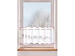 B.P.C zazdrostka z haftowanym wzorem świątecznym sowy 90x50 cm/3.