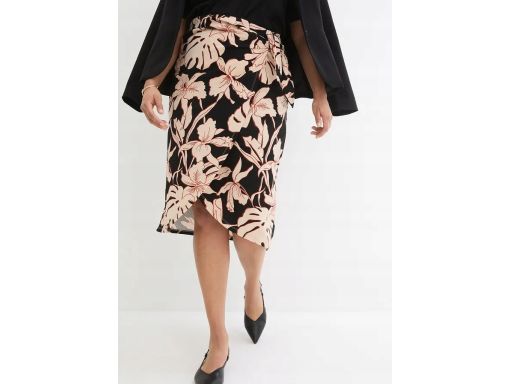 B.P.C spódnica midi kopertowa we wzory ^52/54