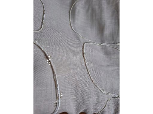 B.P.C zasłona beżowa z haftowanym wzorem ^145x130cm/1