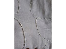 B.P.C zasłona beżowa z haftowanym wzorem ^145x130cm/1