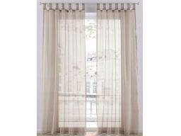 B.P.C. firanka okienna brązowa prześwitująca na szelkach 145x145cm/1.