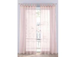 B.P.C firana jednokolorowa jasny pudrowy róż ^140x125 cm