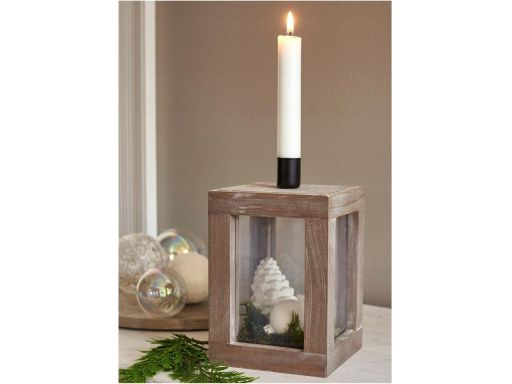 B.P.C drewniany świecznik z miejscem na własną dekoracje