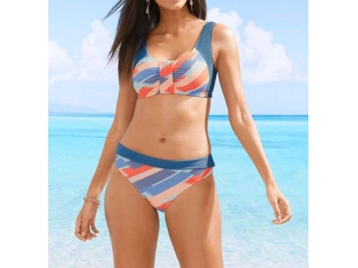 B.P.C sportowe bikini bustier kolorowe r.46(90C)