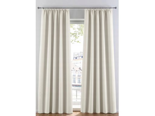 B.P.C zasłona w kolorze piaskowym termiczna 1 szt r.245/130