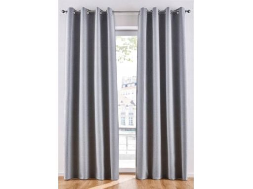 B.P.C. zasłona szara na kółkach ^145x130 cm