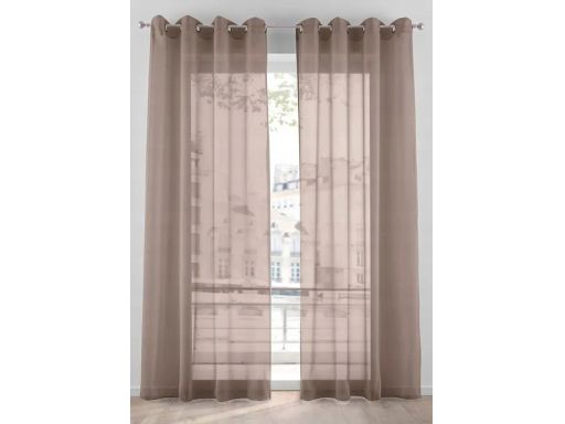 B.P.C firana jednokolorowa jasny brąz 140/245.