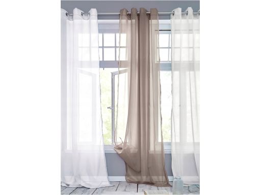 B.P.C firana jednokolorowa jasny brąz 140/245.