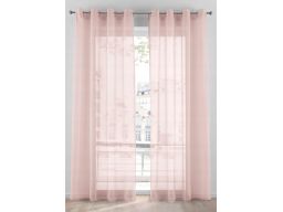B.P.C. różowa zasłona przezroczysta na kółkach 230x145cm.