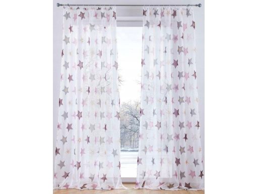 B.P.C. zasłona okienna w gwiazdki ^175x145 cm