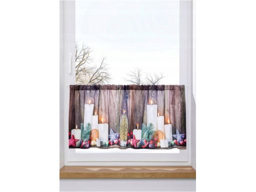 B.P.C zazdrostka ze wzorem świątecznym i oświetleniem ^120x45cm/4