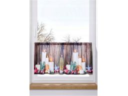 B.P.C zazdrostka ze wzorem świątecznym i oświetleniem ^120x45cm/4