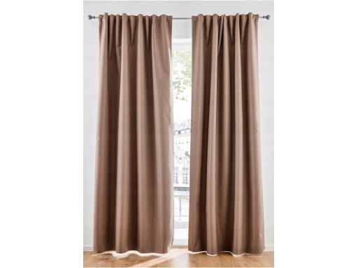 B.P.C zasłona zaciemniająca beżowa na taśmie (1szt) 175x130/2.