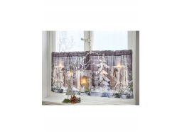 B.P.C zazdrostka z zimowym motywem i oświetleniem 90x46cm/3.