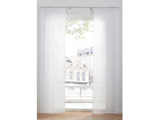 B.P.C zasłona panelowa biała prześwitująca 1 szt r.145x57 cm