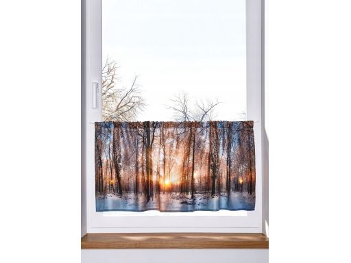 B.P.C zazdrostka z zimowym motywem i oświetleniem r.92x31cm