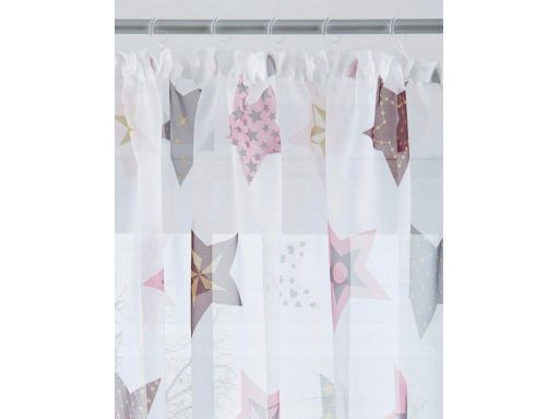 B.P.C. zasłona okienna w gwiazdki r.145x140 cm/1