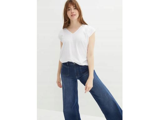 B.P.C śmietankowa bluzka z wiskozy w serek 52.