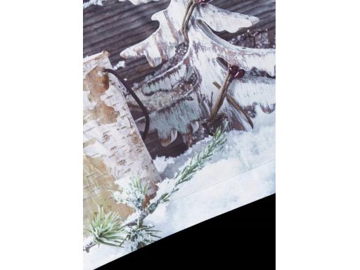 B.P.C zazdrostka z zimowym motywem i oświetleniem ^89x32cm/5