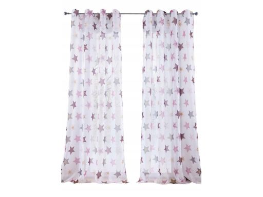 B.P.C. zasłona okienna w kolorowe gwiazdki 230x140cm/3.