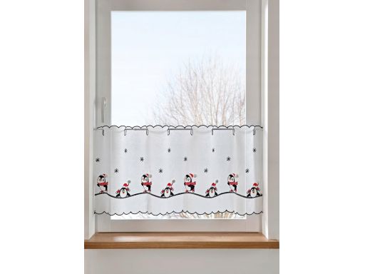 B.P.C zazdrostka ze świątecznym wzorem z pingwinkami 115x45 cm/4.