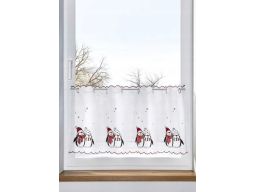 B.P.C zazdrostka z haftowanym wzorem świątecznym bałwanki r.88x32 cm/1