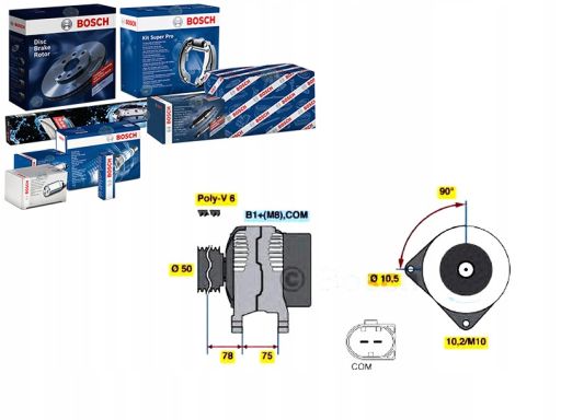 0 986 047 400 Alternator Bosch