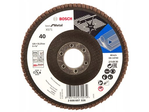 2 608 607 326 Tarcza Szlifierska, Szlifierka Kątowa Bosch