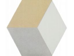 Bestile hexagon toscana tridi amarillo 25,8x29