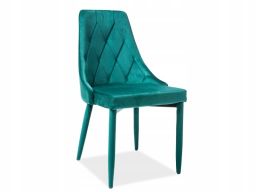 Krzesło velvet zielony nogi materiał-zestaw 4 szt!