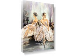 Baletnica kobieta obraz na płótnie canvas 120x80cm