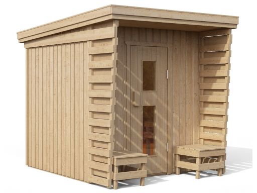 Niemiecka drewniana sauna ogrodowa fortuna