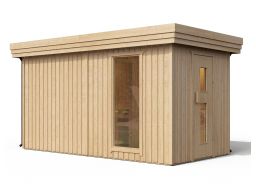 Niemiecka drewniana sauna ogrodowa fagus