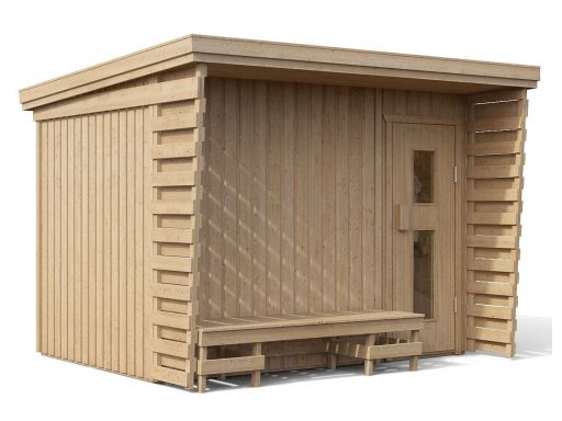 Niemiecka drewniana sauna ogrodowa fides